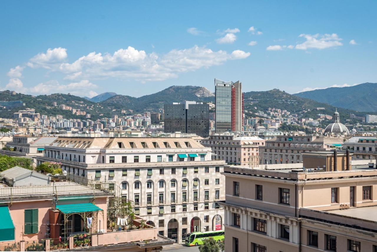 Ferienwohnung Joivy Penthouse Flat With Terrace Genua Exterior foto