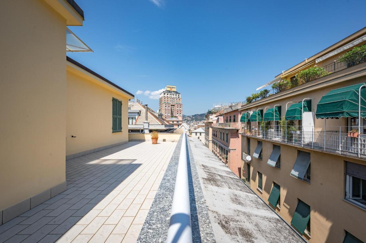 Ferienwohnung Joivy Penthouse Flat With Terrace Genua Exterior foto